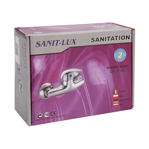Baterie de perete SANIT LUX, DS-91005 finisaj cromat