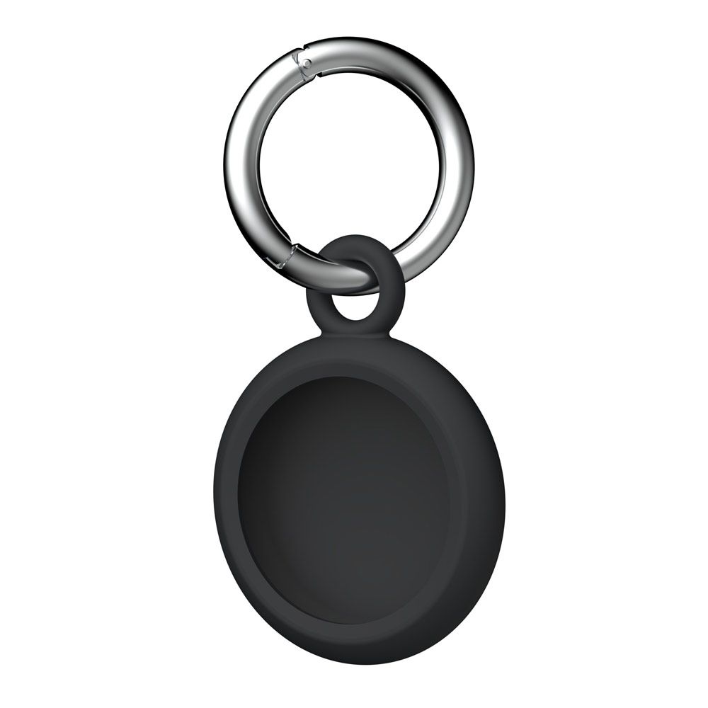 Set 4 huse cu breloc chei pentru Apple AirTag UAG Dot Series, negru-alb, silicon rezistent