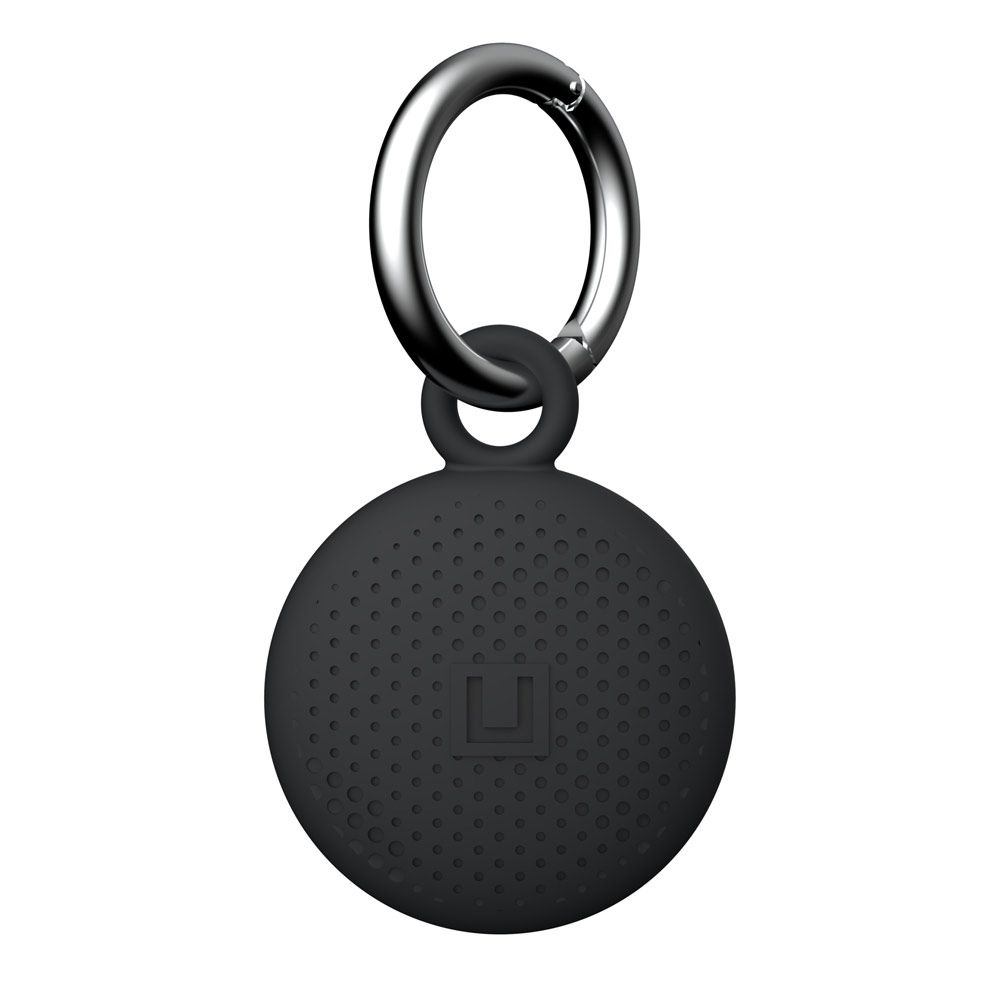 Set 4 huse cu breloc chei pentru Apple AirTag UAG Dot Series, negru-alb, silicon rezistent