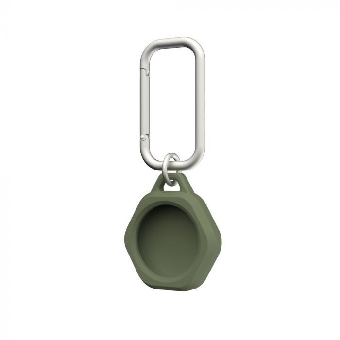 Set 4 huse cu breloc chei pentru Apple AirTag UAG Scout, negru-verde, silicon rezistent