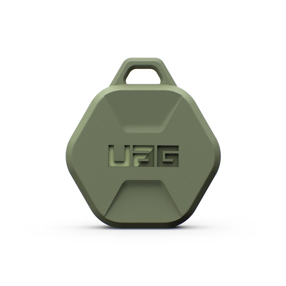 Set 4 huse cu breloc chei pentru Apple AirTag UAG Scout, negru-verde, silicon rezistent
