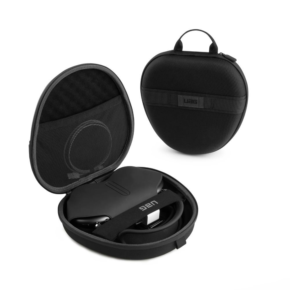 Husa pentru casti Apple Airpods Max UAG Ration Protective Case Black, exterior din nailon balistic 840D