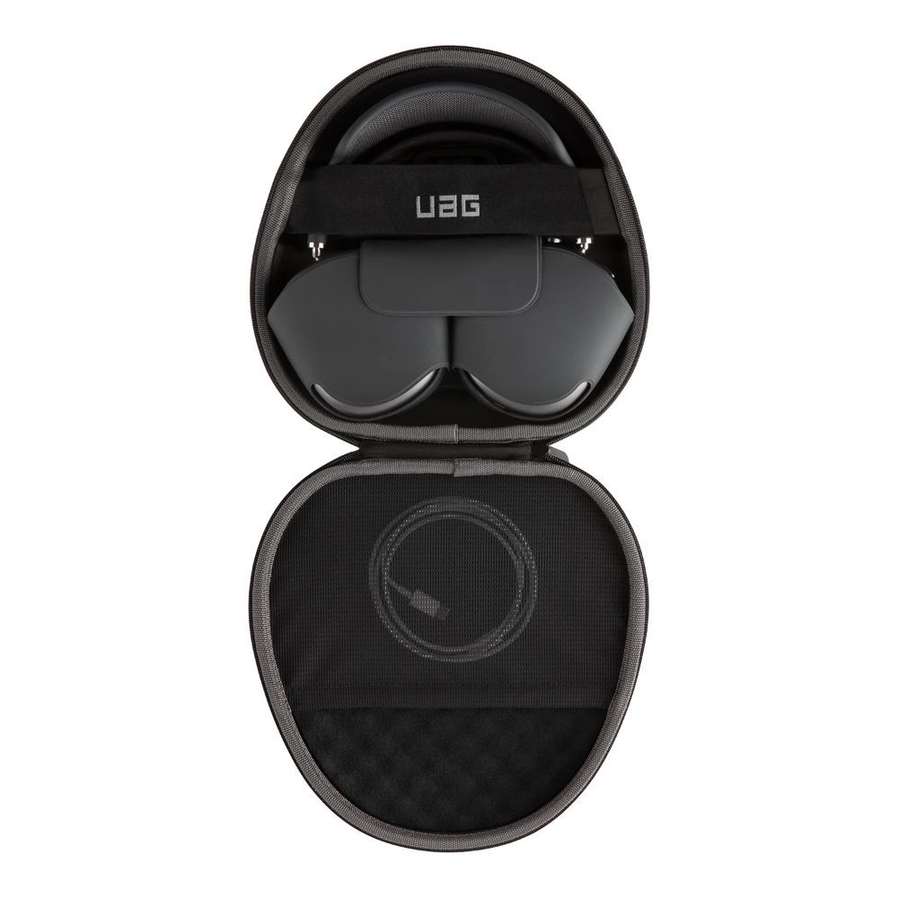 Husa pentru casti Apple Airpods Max UAG Ration Protective Case Black, exterior din nailon balistic 840D