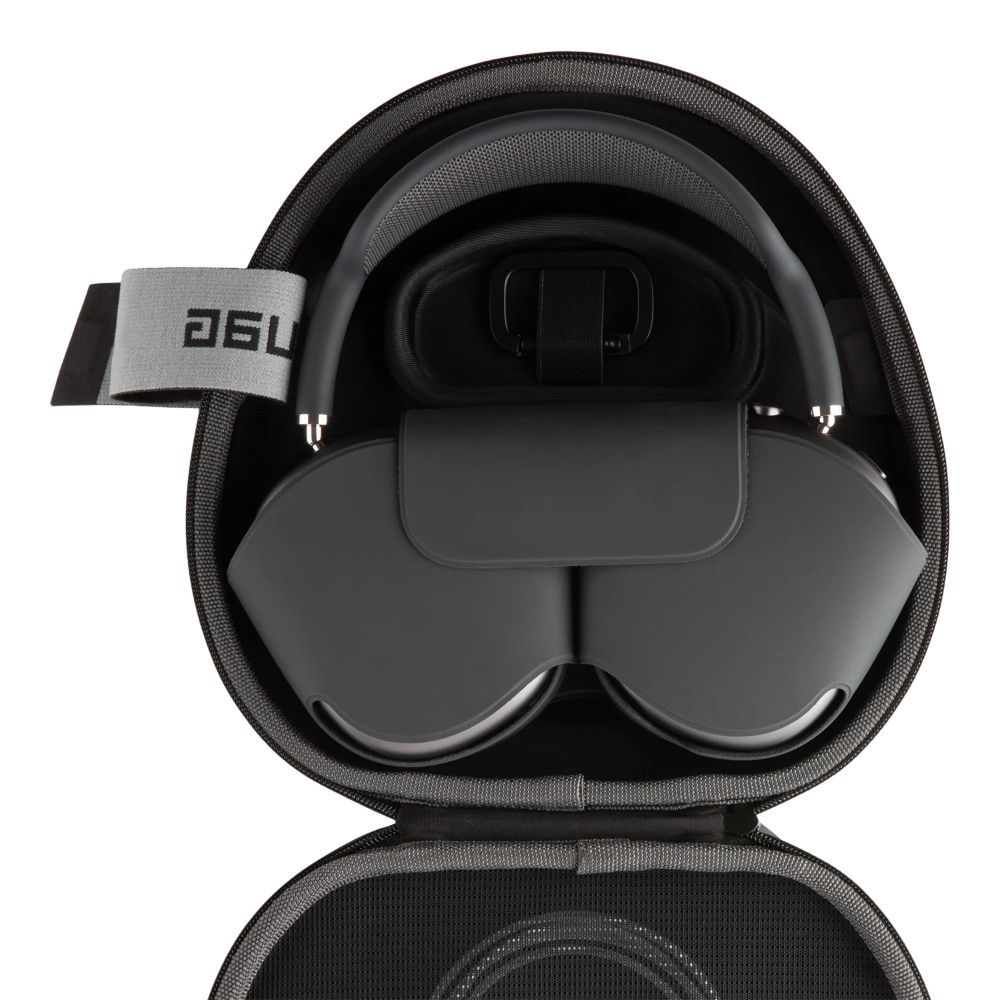 Husa pentru casti Apple Airpods Max UAG Ration Protective Case Black, exterior din nailon balistic 840D