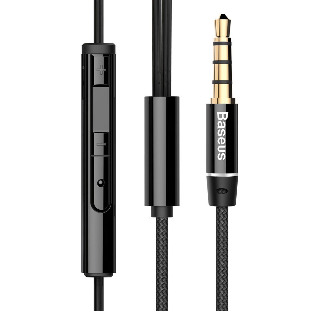 Casti audio Jack 3.5mm Baseus Encok H06, negru, in-ear