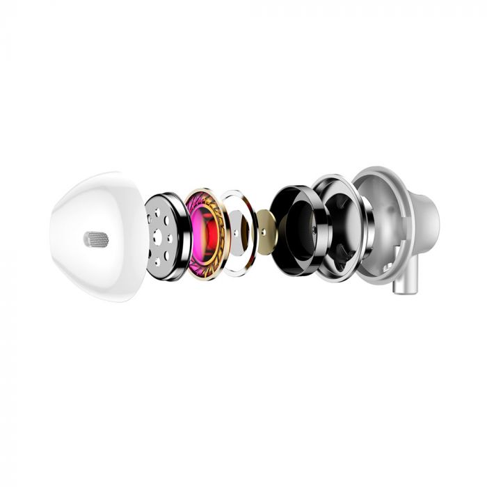 Casti audio Jack 3.5mm Baseus Encok H06, argintiu, in-ear