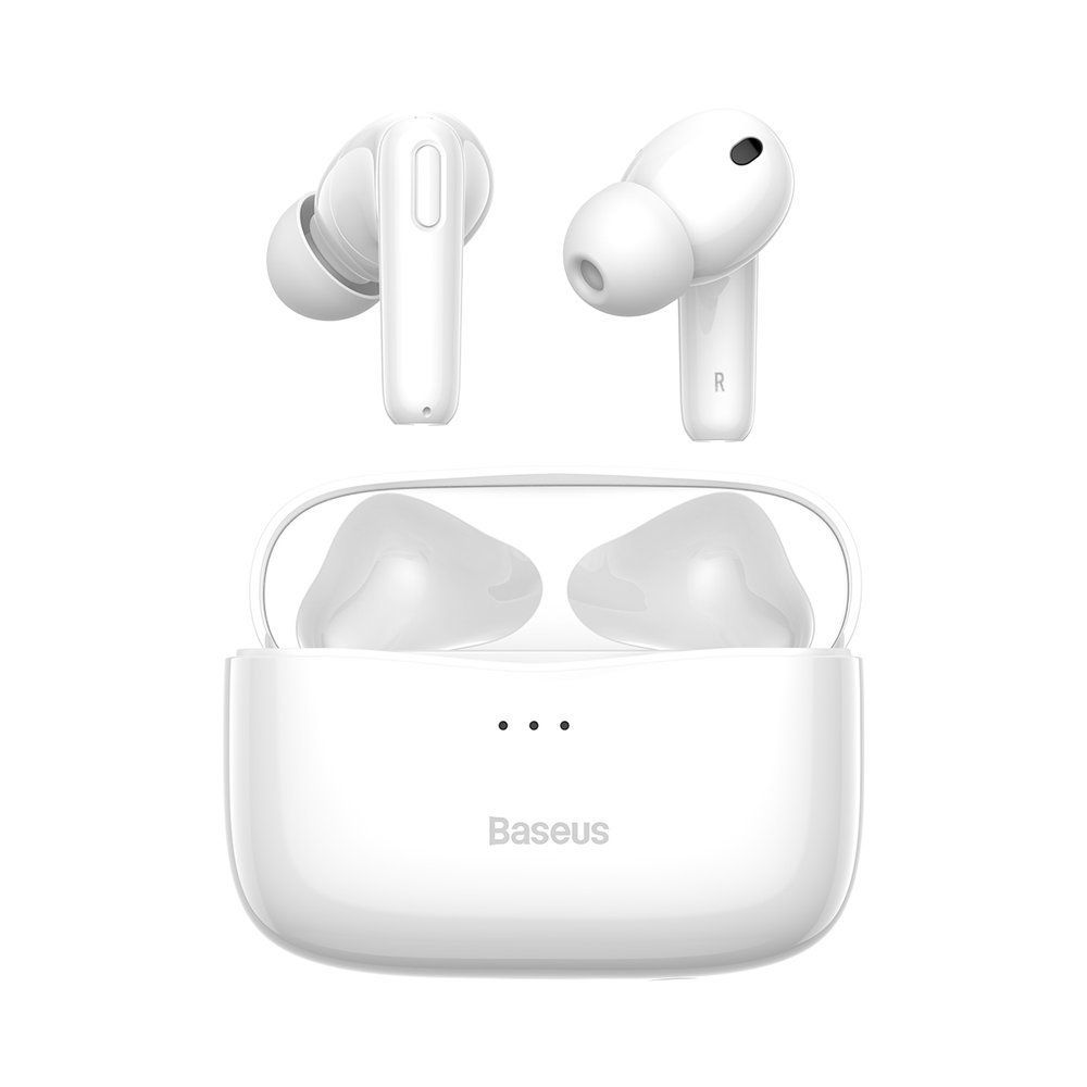 Casti audio in-ear true Wireless Baseus Simu S2 Bluetooth 5.0, alb