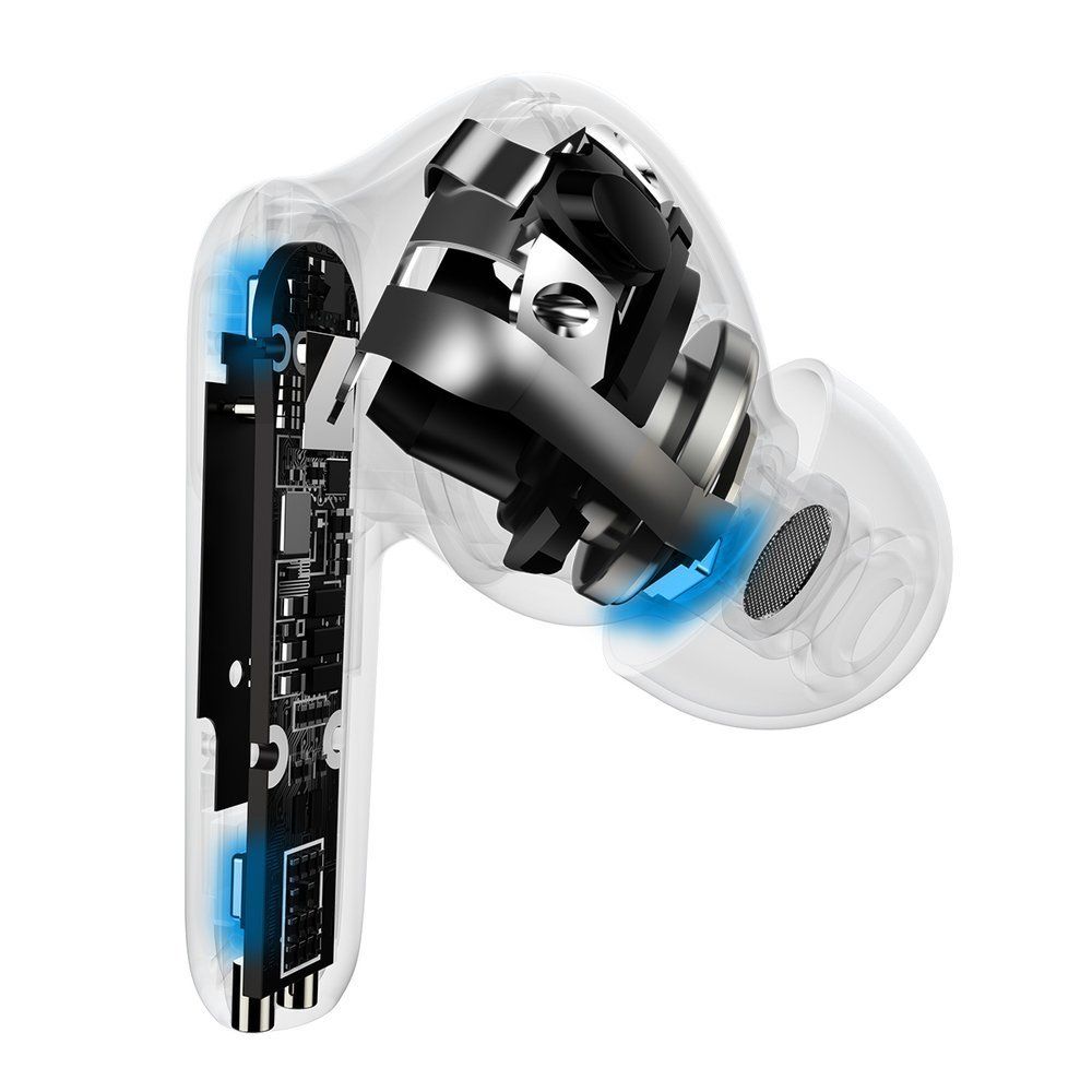 Casti audio in-ear true Wireless Baseus Simu S2 Bluetooth 5.0, alb