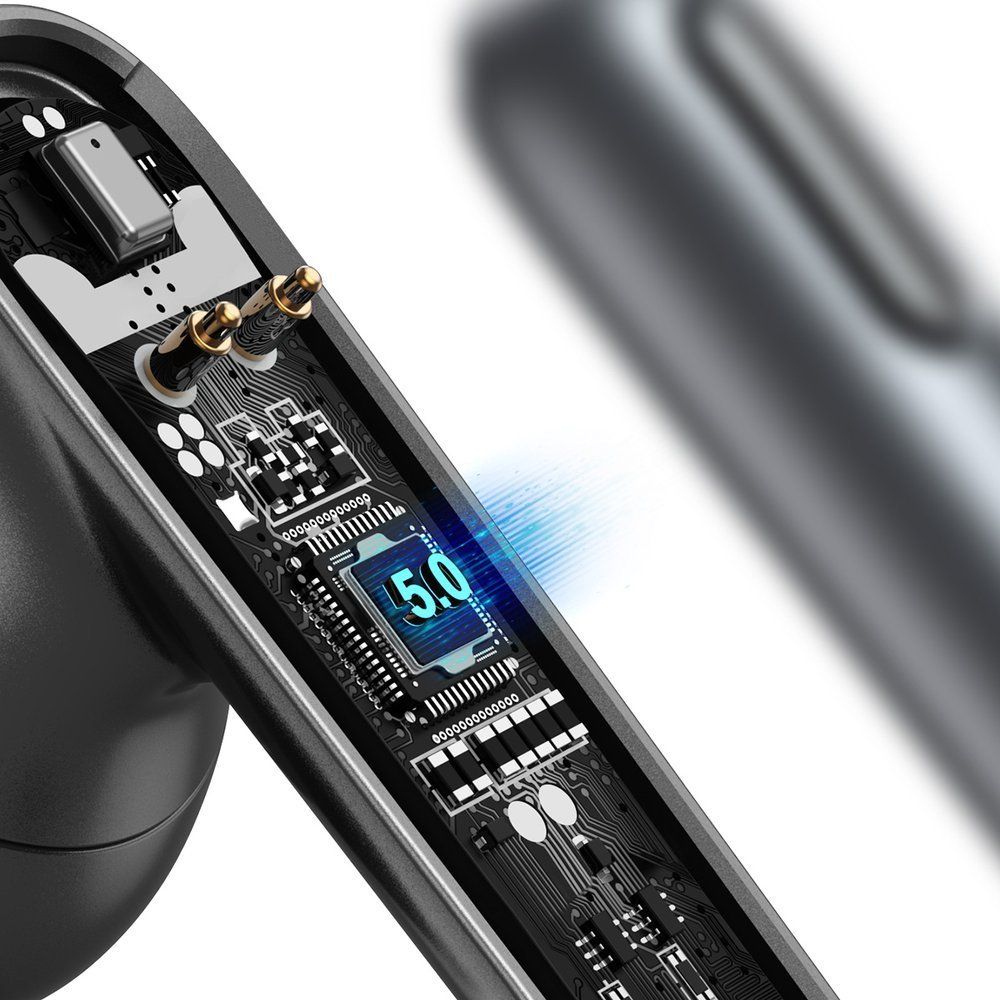 Casti audio in-ear true Wireless Baseus Simu S2 Bluetooth 5.0, alb
