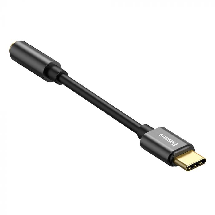 Adaptor audio Type-C la port Jack 3.5 mm Baseus L54, negru