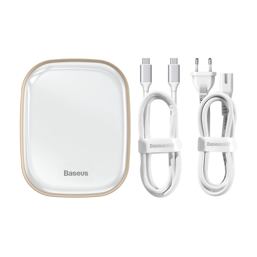Adaptor incarcare, date multihub Type-C la USB 3.0 x 2, TF/SD, 4K HD, RJ45 Baseus Multifunctional, alb