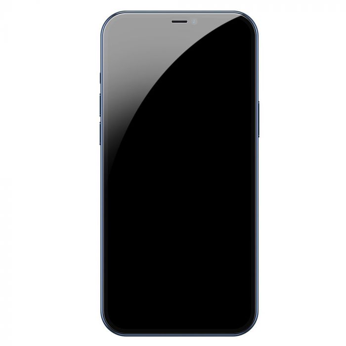 Folie de protectie telefon Apple iPhone 12 Pro Max Baseus Curbata Full Screen Anti-Peeping Black, 2 buc, 0.3mm
