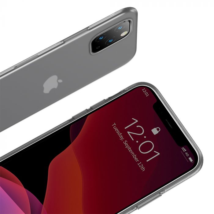 Husa telefon Apple iPhone 11 Pro Baseus Liquid Silica Gel Protective Clear, anti-amprente
