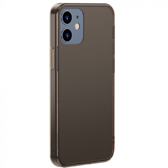 Husa telefon Apple iPhone 12 / 12 Pro Baseus Frosted Glass Protective, negru