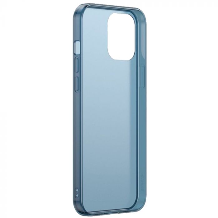 Husa telefon Apple iPhone 12 Mini Baseus Frosted Glass Protective Blue