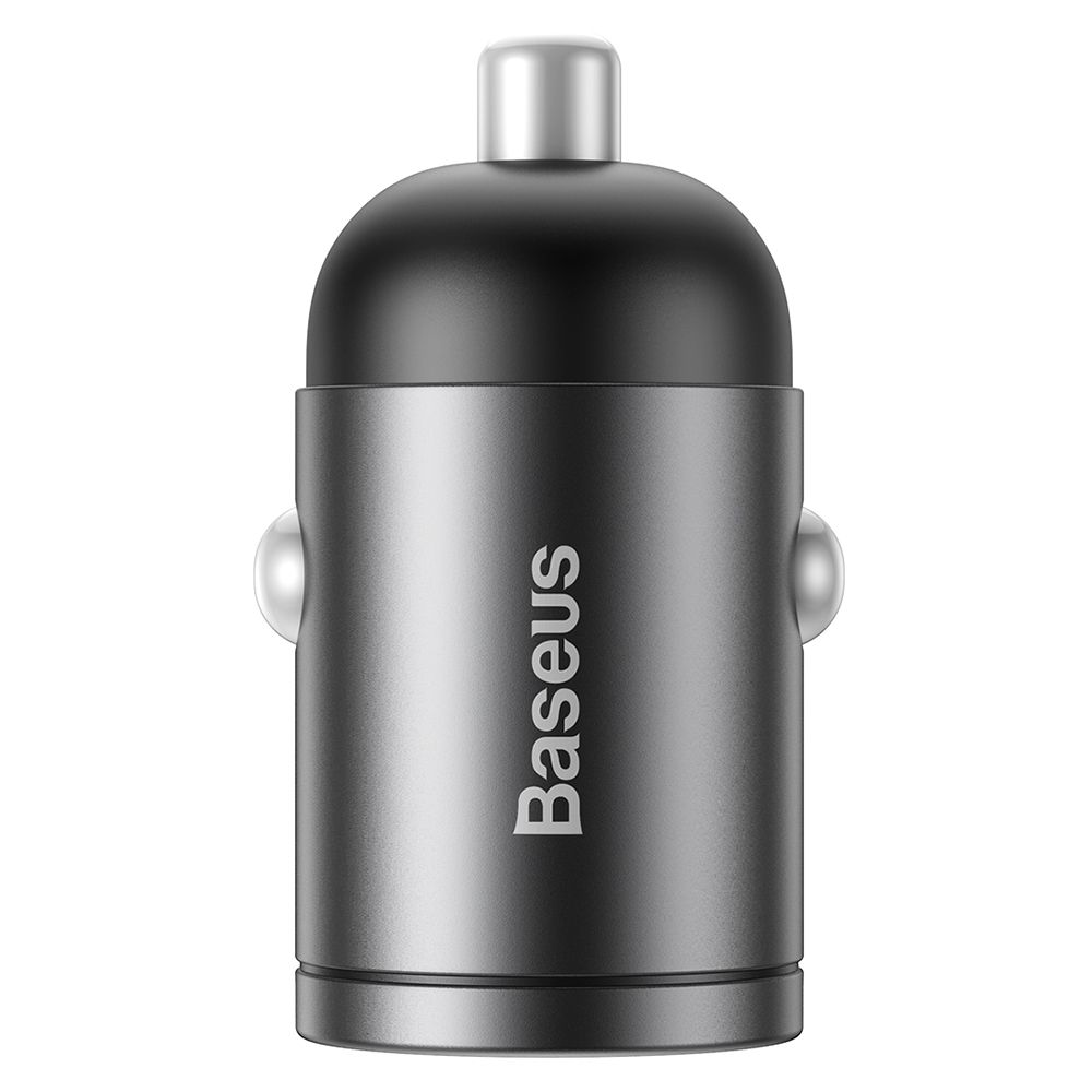 Incarcator auto pentru telefon Port USB Baseus Tiny Star Mini Quick Charge, gri