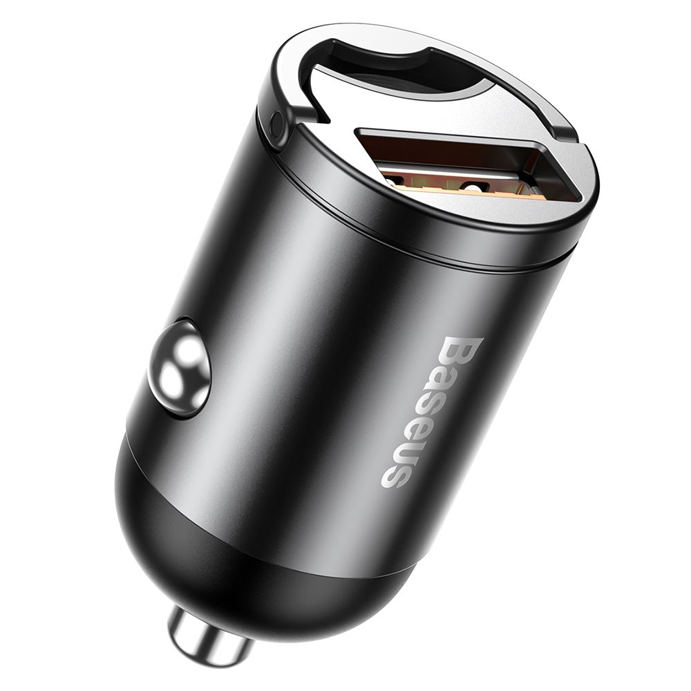 Incarcator auto pentru telefon Port USB Baseus Tiny Star Mini Quick Charge, gri