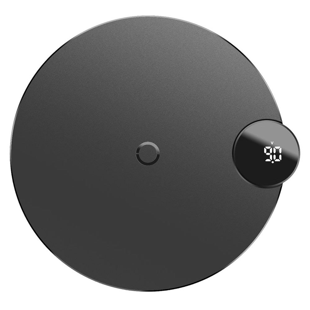 Incarcator wireless pentru telefoane Baseus 10W, display led digital, negru