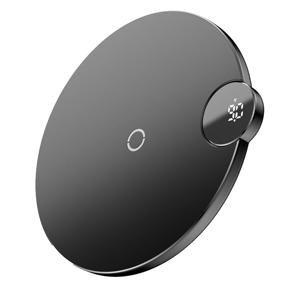 Incarcator wireless pentru telefoane Baseus 10W, display led digital, negru