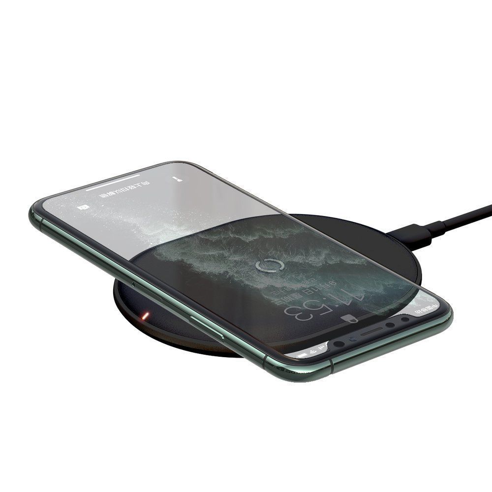 Incarcator wireless pentru telefoane Baseus Cobble, negru, 15W, Qi EPP