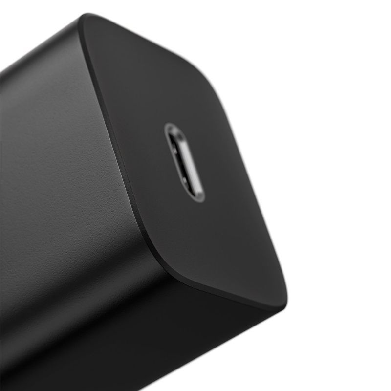 Incarcator retea pentru telefoane Baseus Super Si Quick Charger negru, cablu Type-c la Type-c 1m, 25W