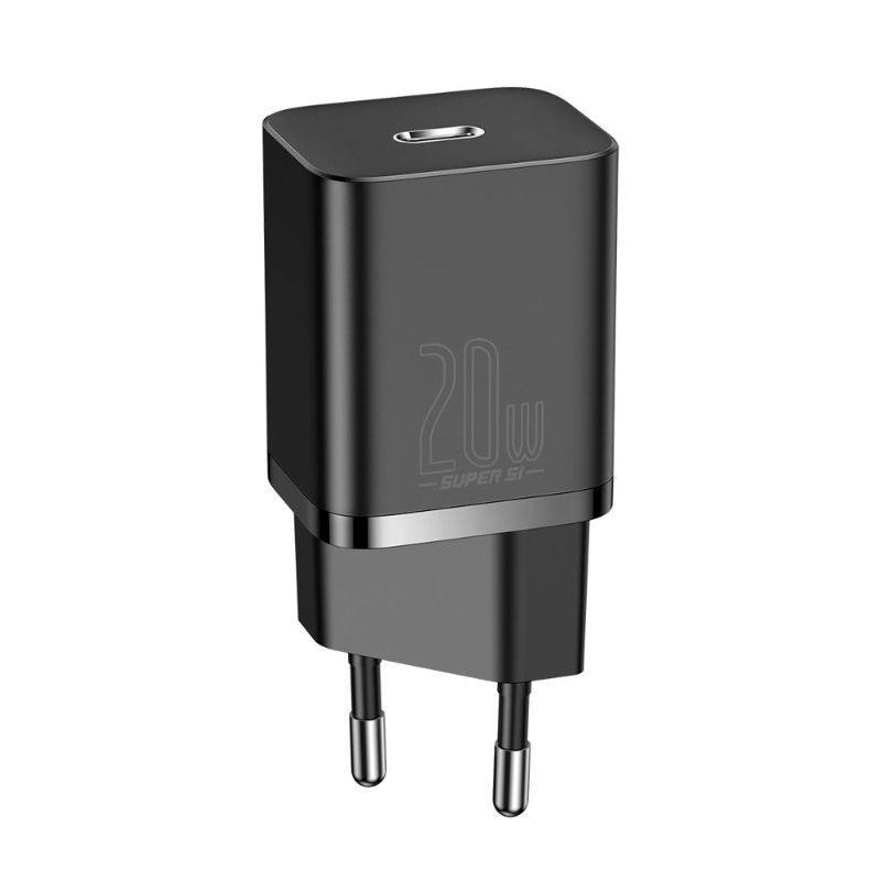 Incarcator retea pentru telefoane Type-C Baseus Super Si Quick Charger 20W, negru