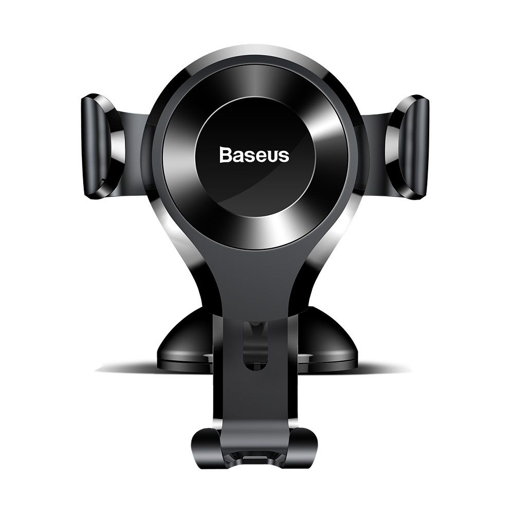 Suport telefon auto Baseus Auto Osculum Type Gravity, negru, ajustabil, cu ventuza