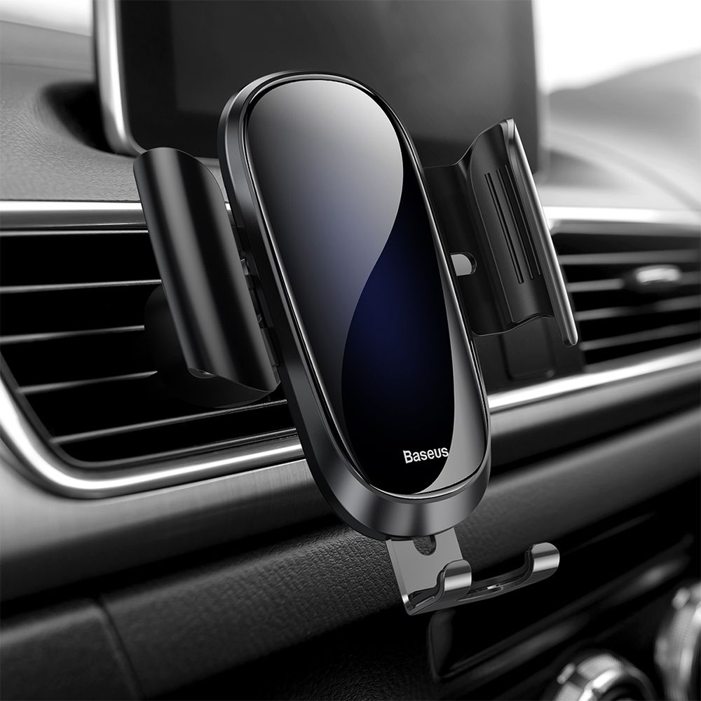 Suport telefon auto Baseus Auto Future Gravity, negru, prindere la sistemul de ventilatie