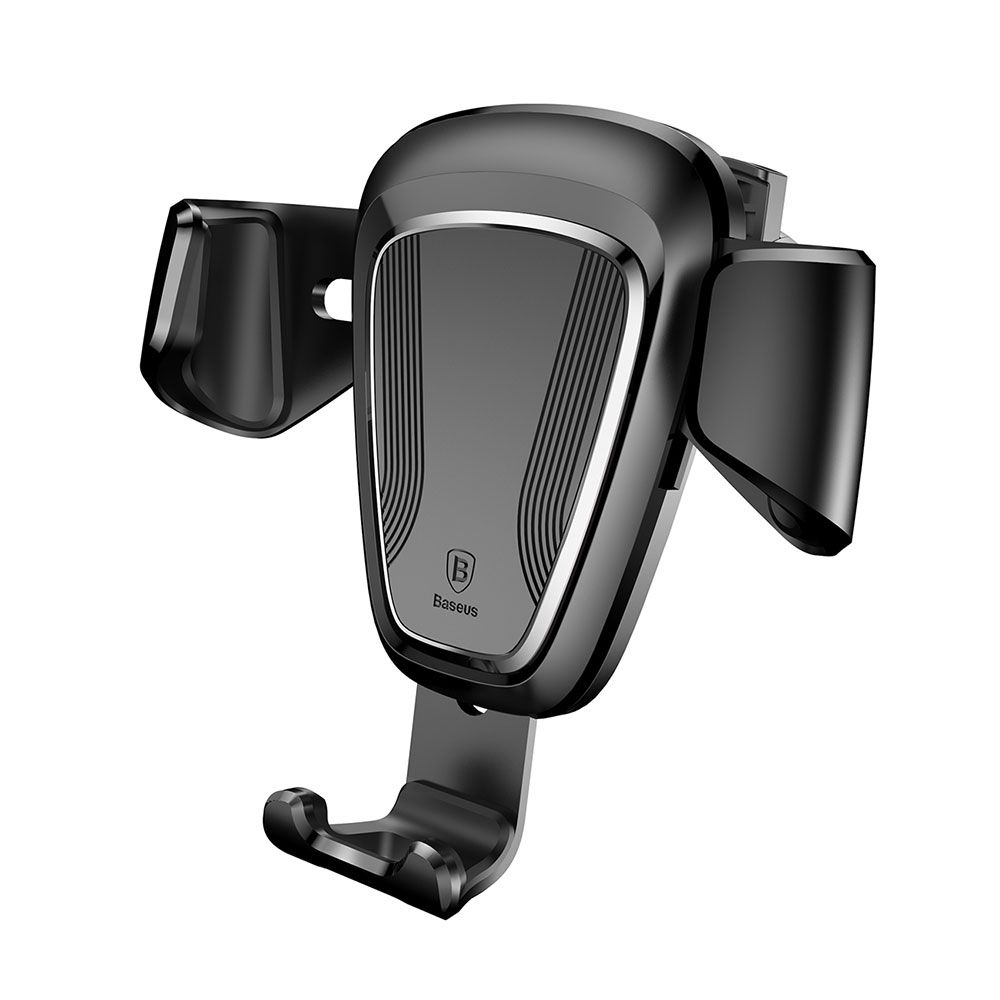 Suport telefon auto Baseus Auto Gravity, negru, prindere la sistemul de ventilatie