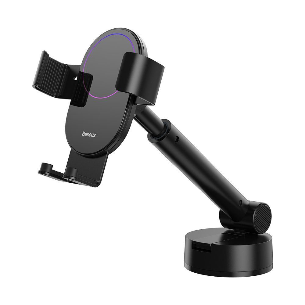 Suport telefon auto Baseus Simplism Gravity, negru, prindere de bord sau parbriz