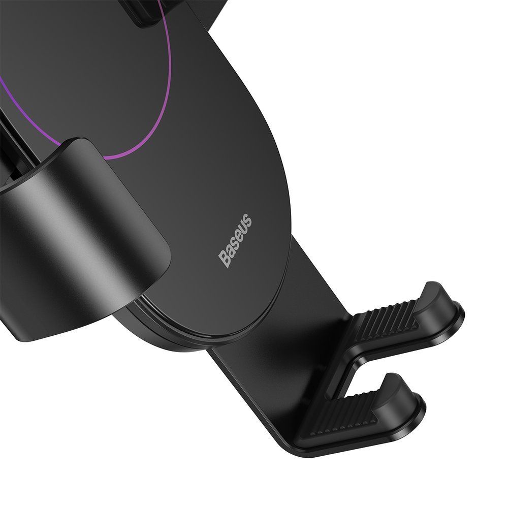 Suport telefon auto Baseus Simplism Gravity, negru, prindere de bord sau parbriz