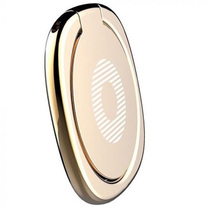 Suport telefon tip inel Baseus Ring Privity, auriu, aplicare cu adeziv 3M, aliaj zinc
