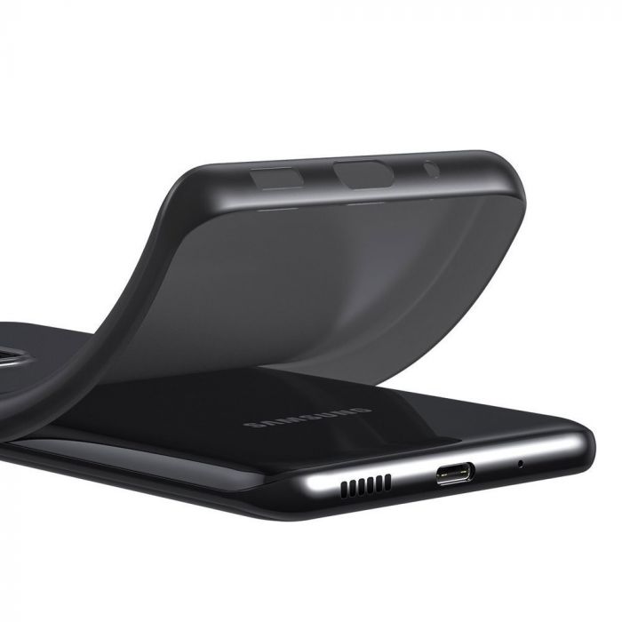 Husa telefon Samsung Galaxy S20 Ultra Baseus Wing Transparent, negru