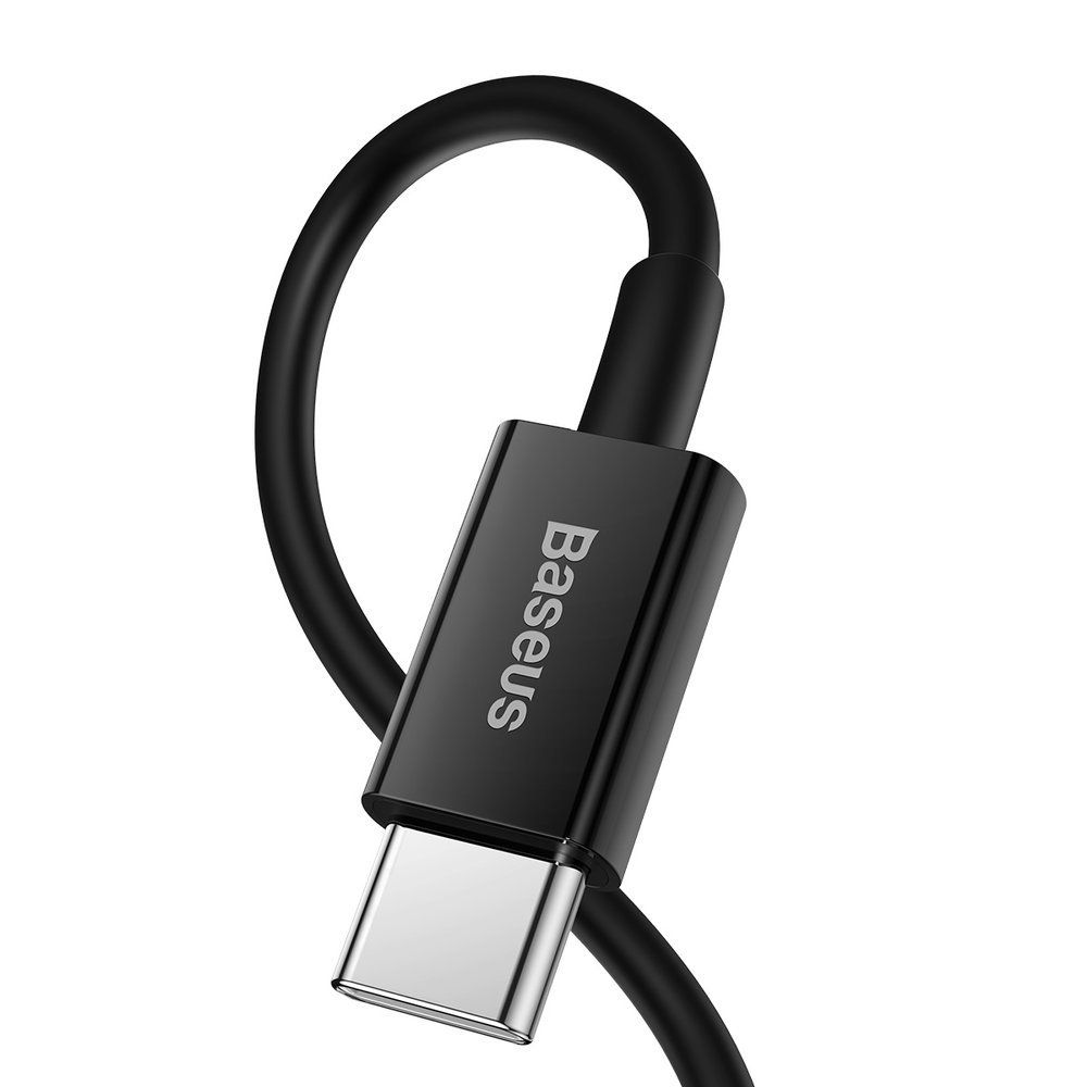 Cablu de date si incarcare Type-C la Lightning PD Baseus Superior Series, negru, 1m, 20W, PD