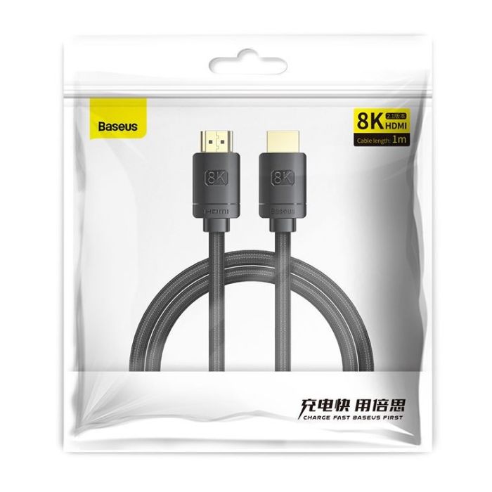 Cablu video HDMI la HDMI Baseus High Definition 8K, 1 m, negru