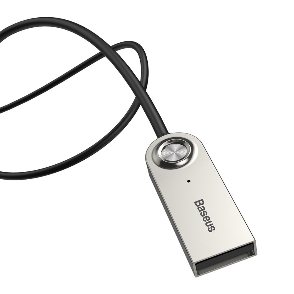Adaptor audio Jack 3.5 mm Baseus Bluetooth Audio, negru, alimentare prin USB