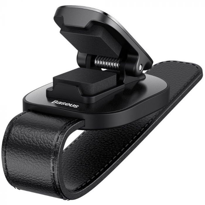 Clema auto pentru ochelari Baseus Platinum, negru, metal si ABS