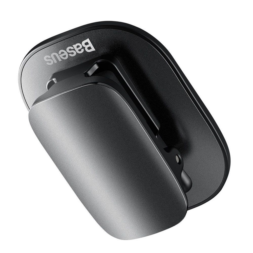 Clema auto clips pentru ochelari Baseus Platinum, negru, policarbonat si ABS