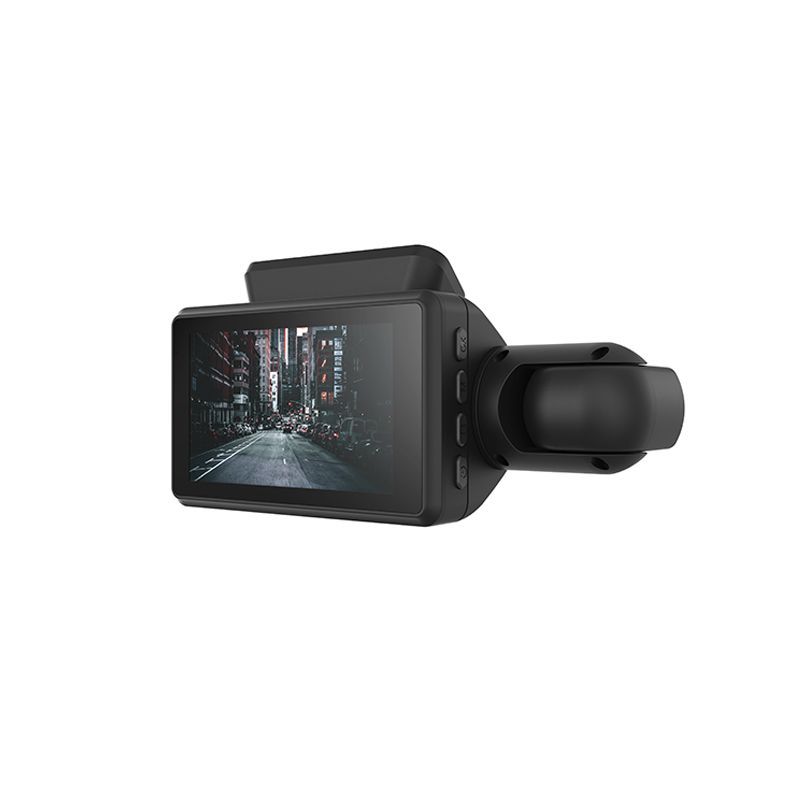 Camera auto DVROEM Slim Design Dash Black and Red, 2 camere, monitor parcare, 1080p, 32 GB, unghi 170 grade