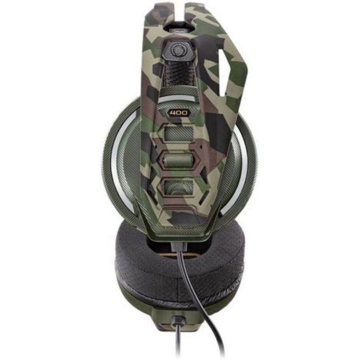 Casti gaming Plantronics RIG 400HX Jack 3.5mm Forest Camo, Over-Ear, cu microfon si cu fir 1.3 m