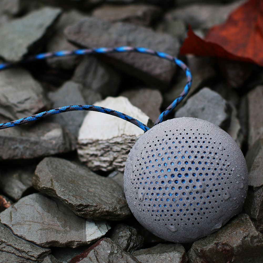 Boxa portabila Boompods Rokpod, gri, rezistenta la apa IPX7, rezistenta la socuri, wireless