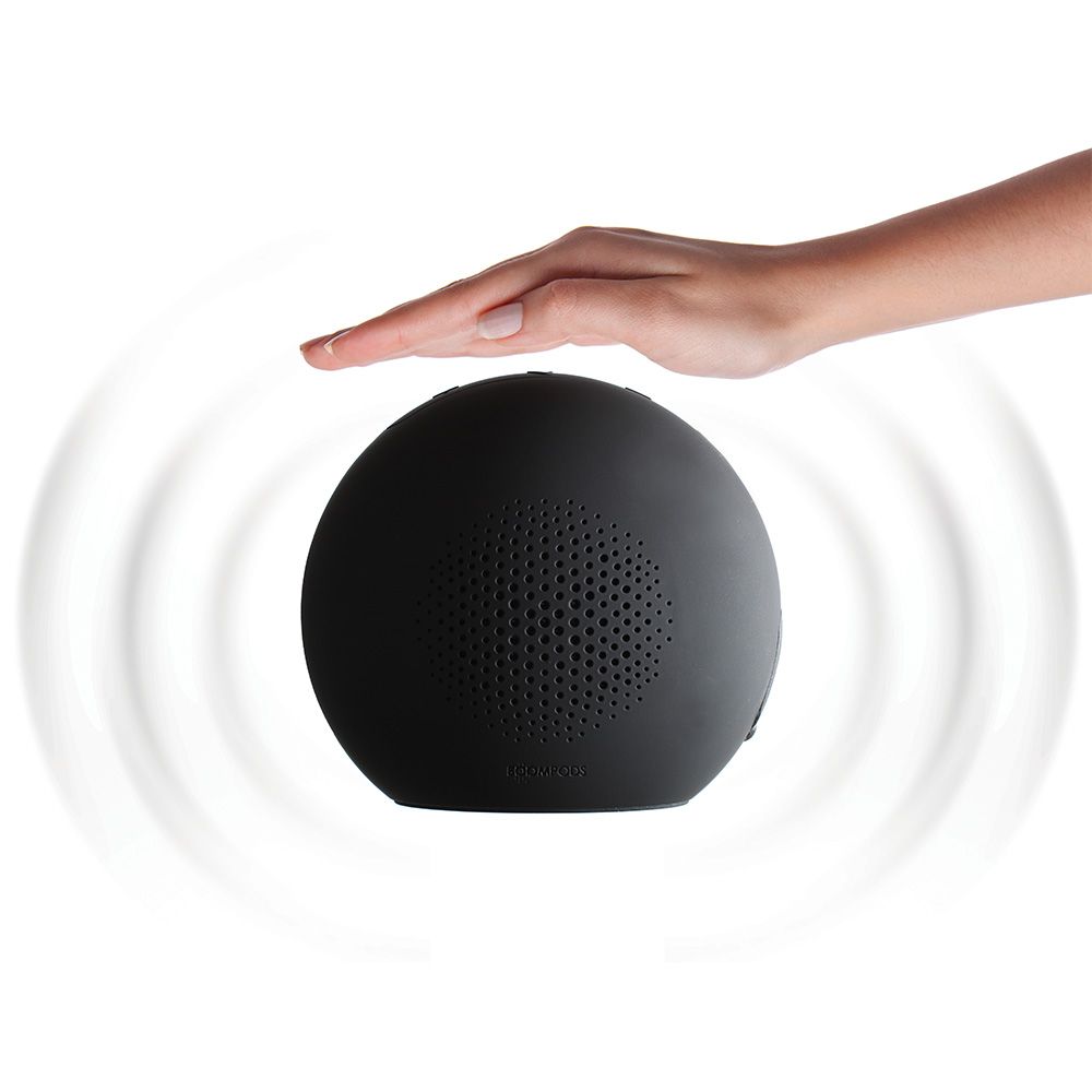 Boxa portabila Boompods Doubleblaster 2, negru, rezistenta la apa, wireless, control touch, bass puternic, microfon