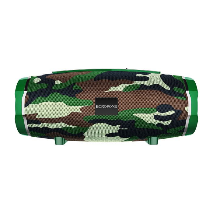 Boxa portabila Borofone BR3 Rich Sound Bluetooth, verde camuflaj, 5 W, 188 x 80 x 83.5 mm
