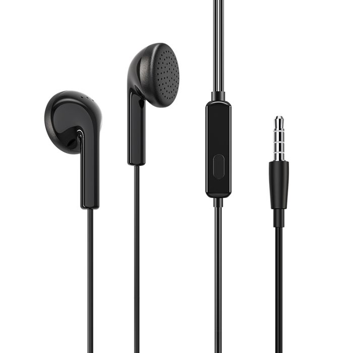 Casti audio in-ear Borofone BM40 Sage cu microfon, Jack 3.5mm, negru