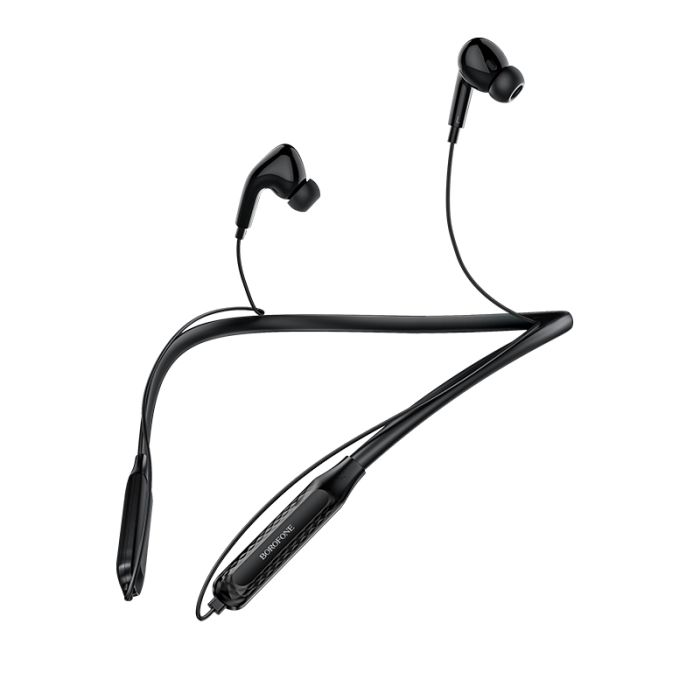 Casti audio in-ear, sport, Borofone BE45 Delightful, Bluetooth, negru