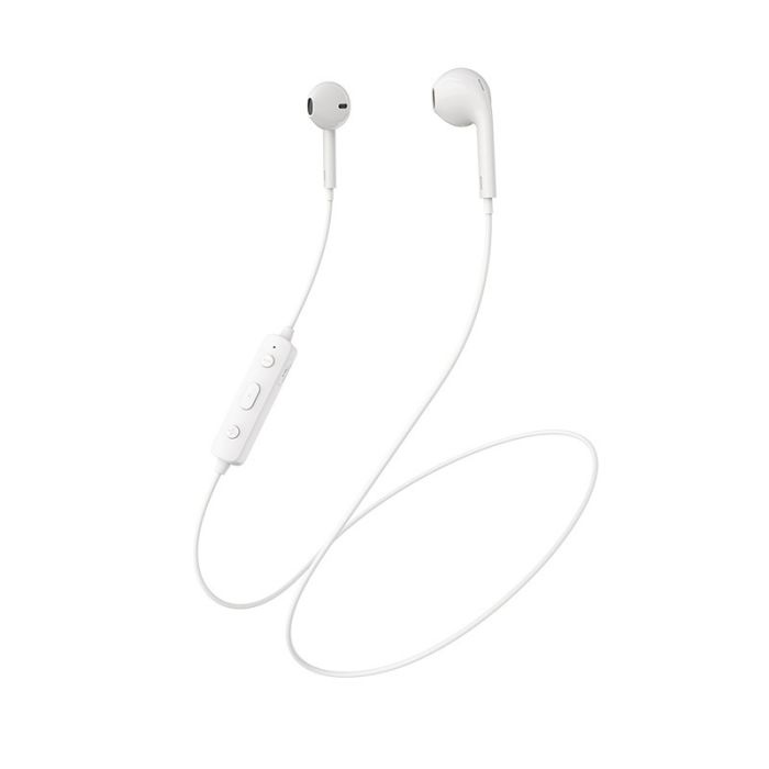 Casti audio in-ear, sport, Borofone BE22 Free Run, Bluetooth, alb