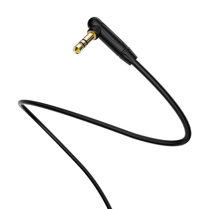 Cablu audio Borofone BL4 Jack 3.5mm la Jack 3.5mm, 2 m, negru