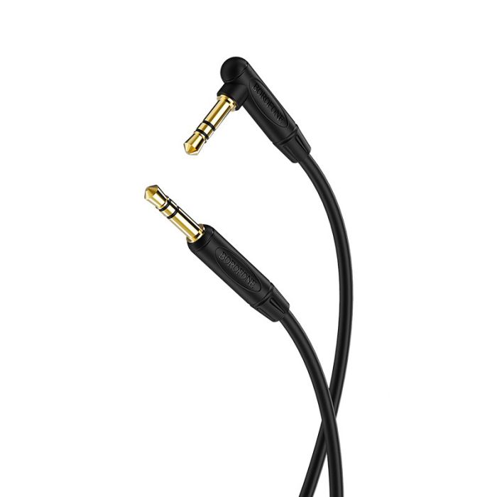 Cablu audio Borofone BL4 Jack 3.5mm la Jack 3.5mm, 2 m, negru