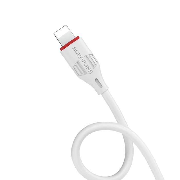 Cablu de date si incarcare Borofone BX17 Enjoy USB la Lightning, 1 m, alb
