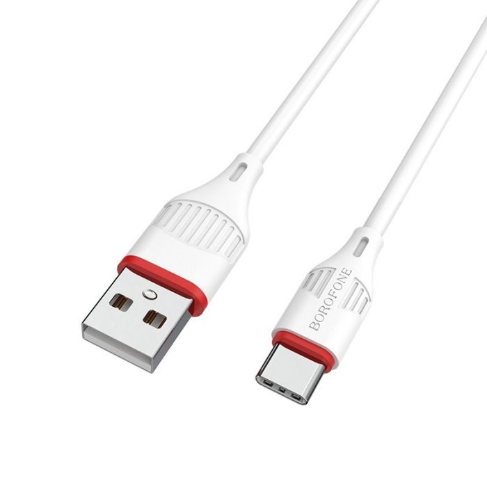 Cablu de date si incarcare Borofone BX17 Enjoy USB la Type-C, 1 m, alb